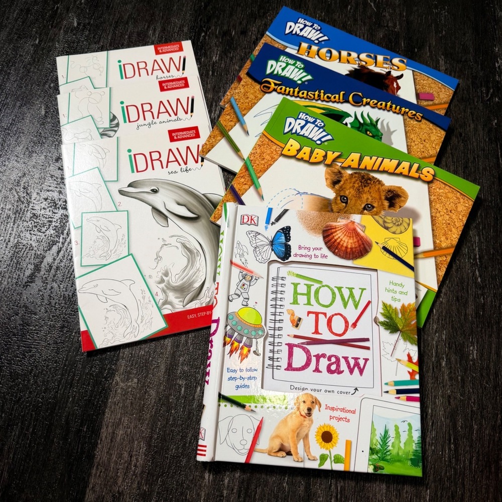 DK iDRAW! How to Draw Book Lot Kids Art Instruction Guides 7 Books